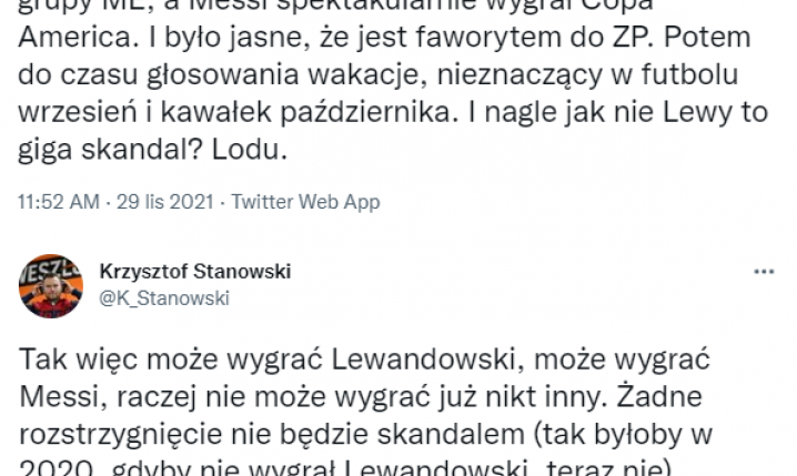 OSTRA OPINIA Krzysztofa Stanowskiego nt. Złotej Piłki i jej zdobywcy!